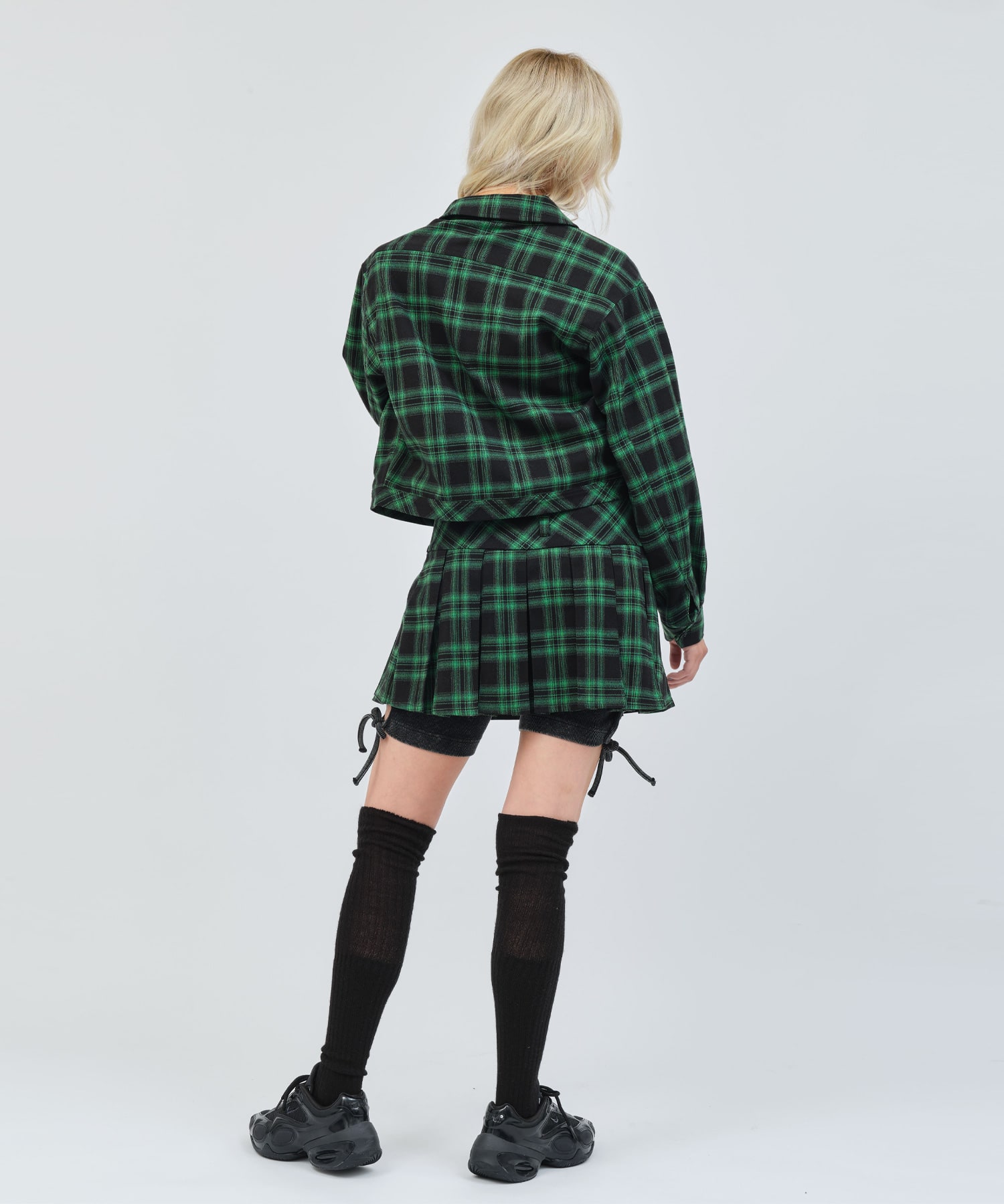 atmos pink Plaid Jacket GREENの画像