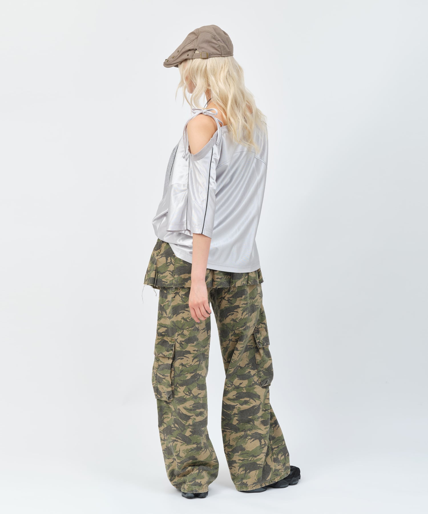 atmos pink Skirt Layered Pants CAMOUFLAGEの画像