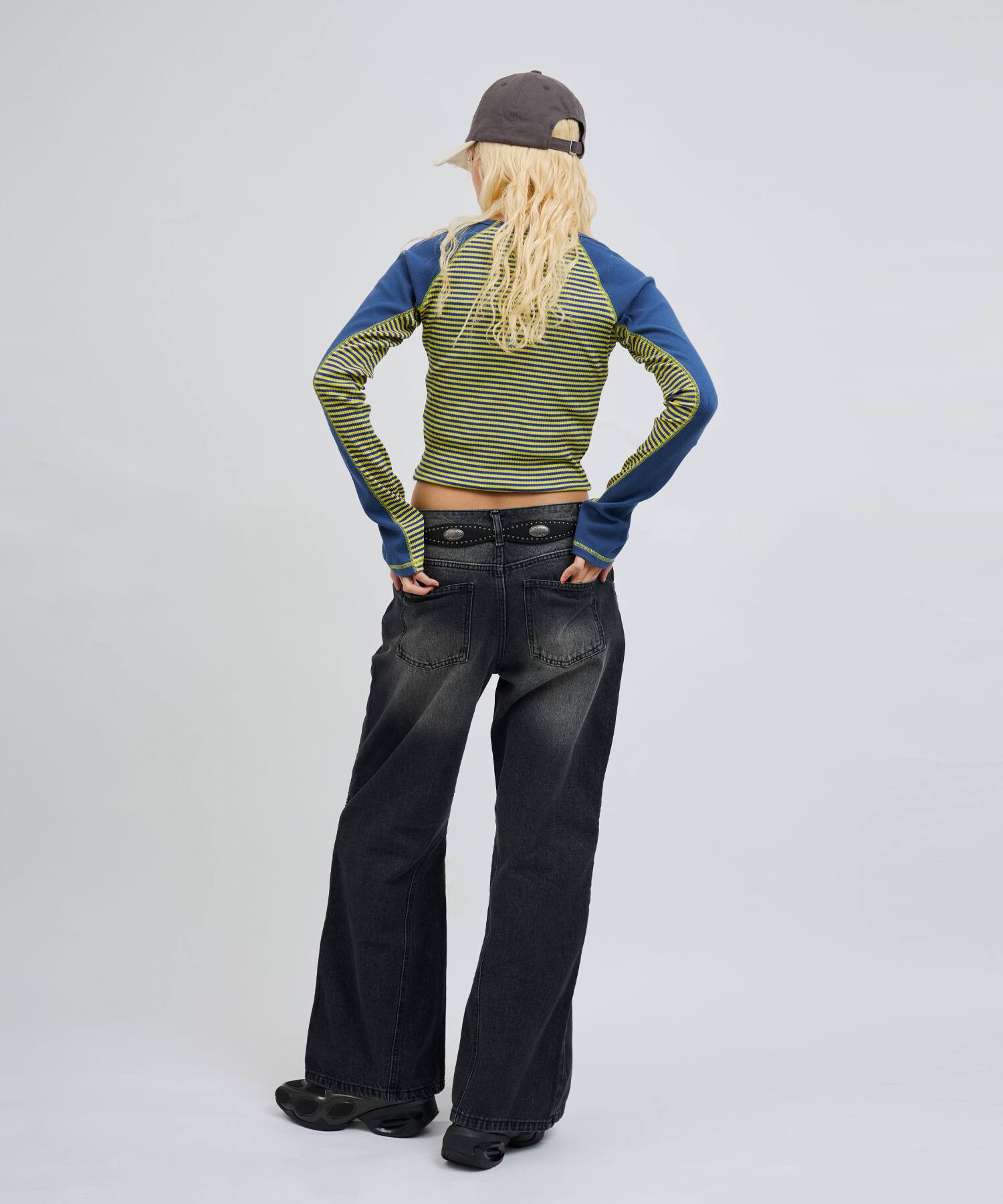 atmos pink Biker Denim Pants BLACKの画像