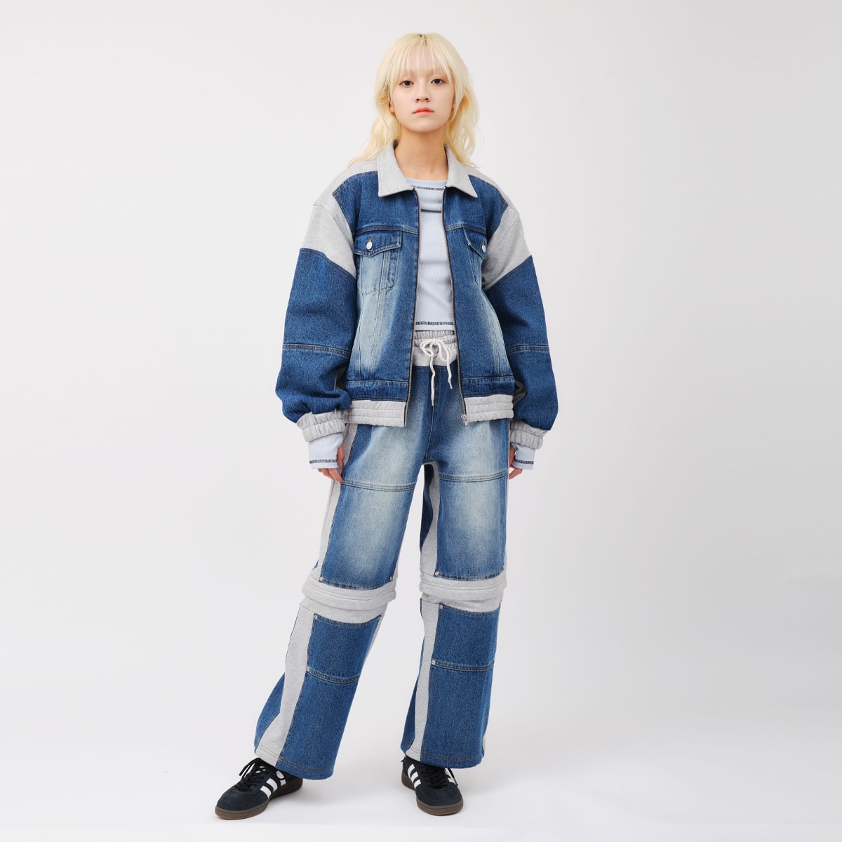 atmos pink Denim Docking Jacket BLUEの画像
