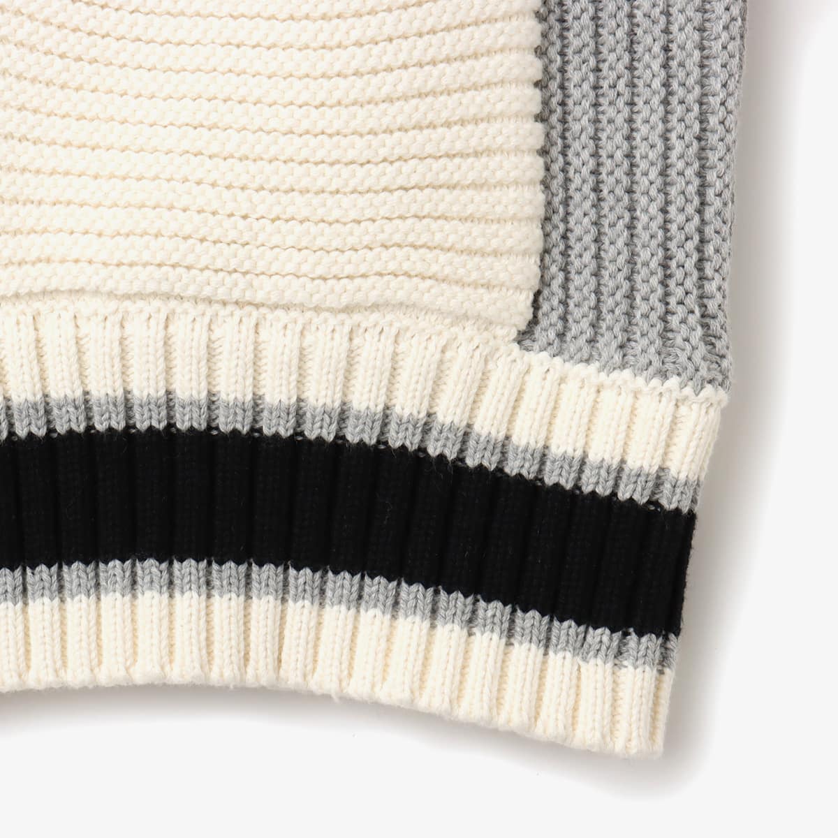 atmos pink Stripe Knit Cardigan GRAYの画像