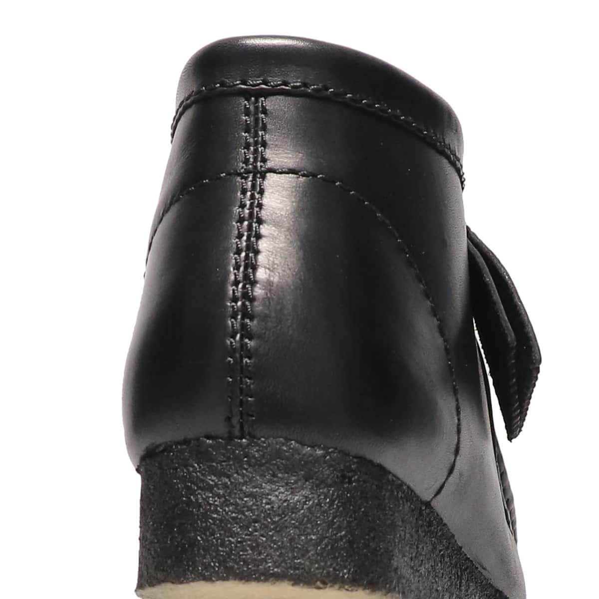 Clarks wallabee hotsell leather black