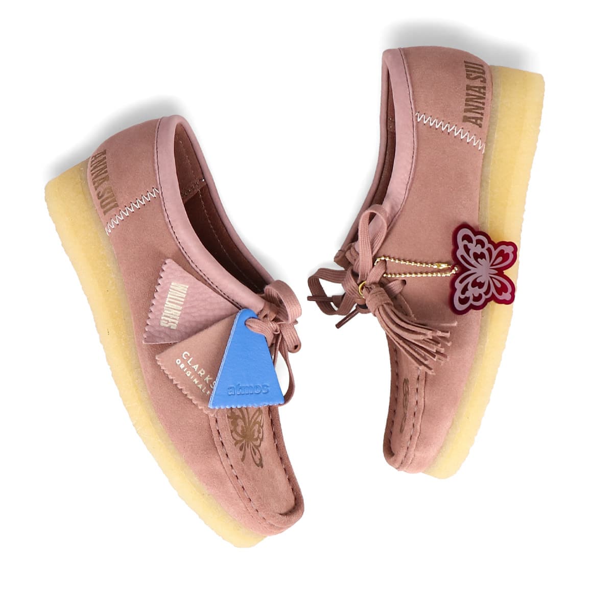 Clarks Wmns Wallabee ANNA SUI atmos Dusty Pink 22SU-S