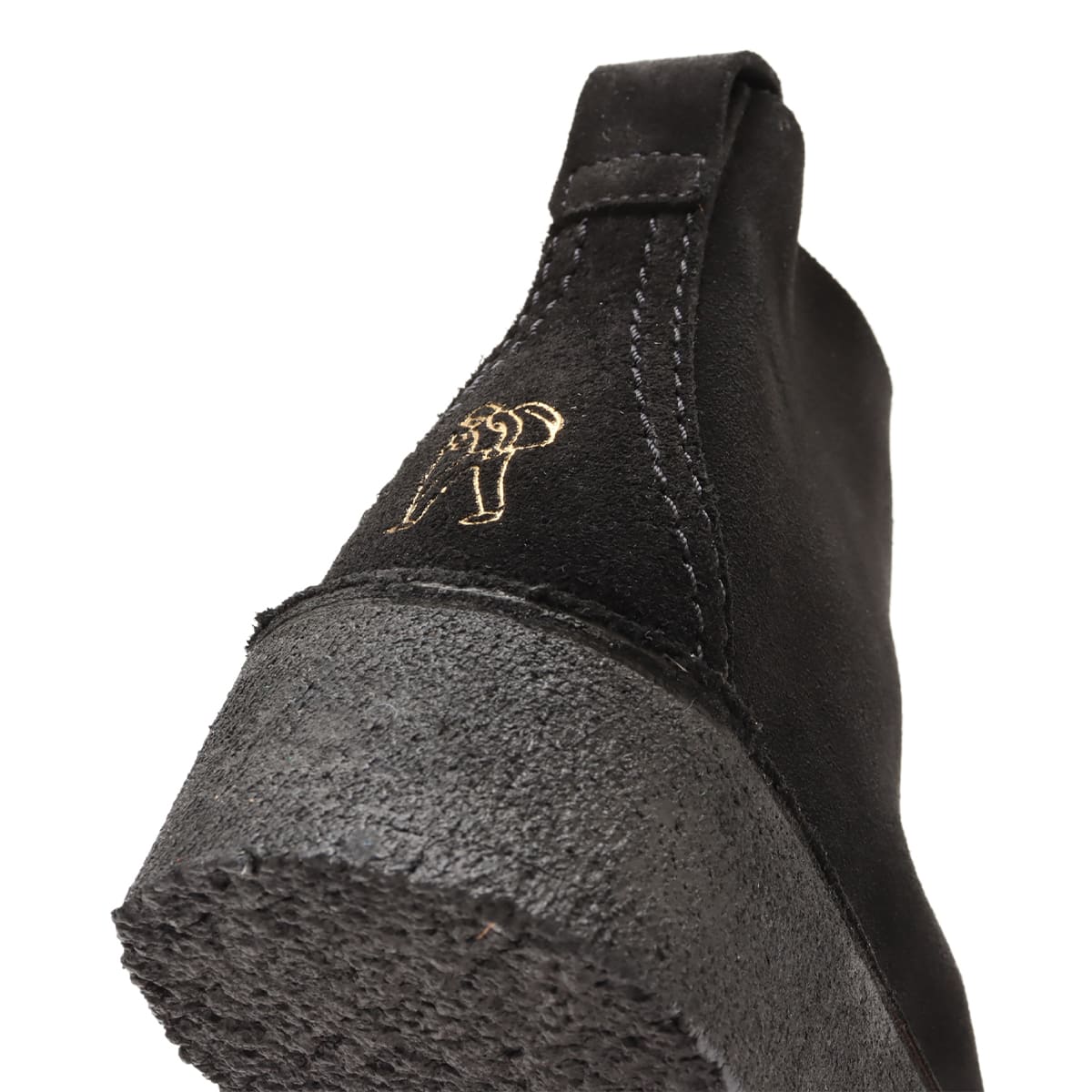 Clarks Trek Wedge Bt. Black Sde BLACKの画像