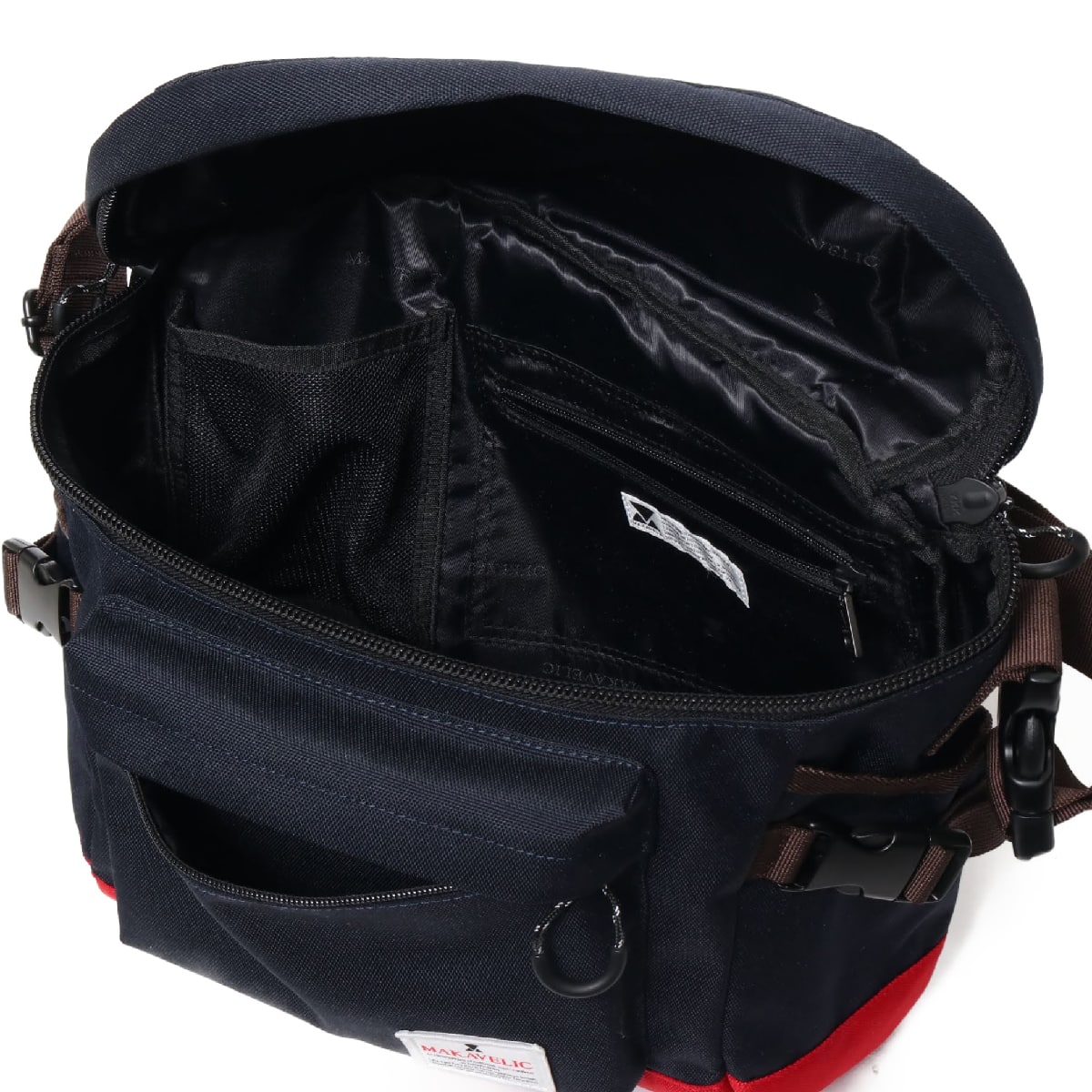 MAKAVELIC TRUCS MOTIVE SHOULDER BAG D.NAVY/RED 20SP-I