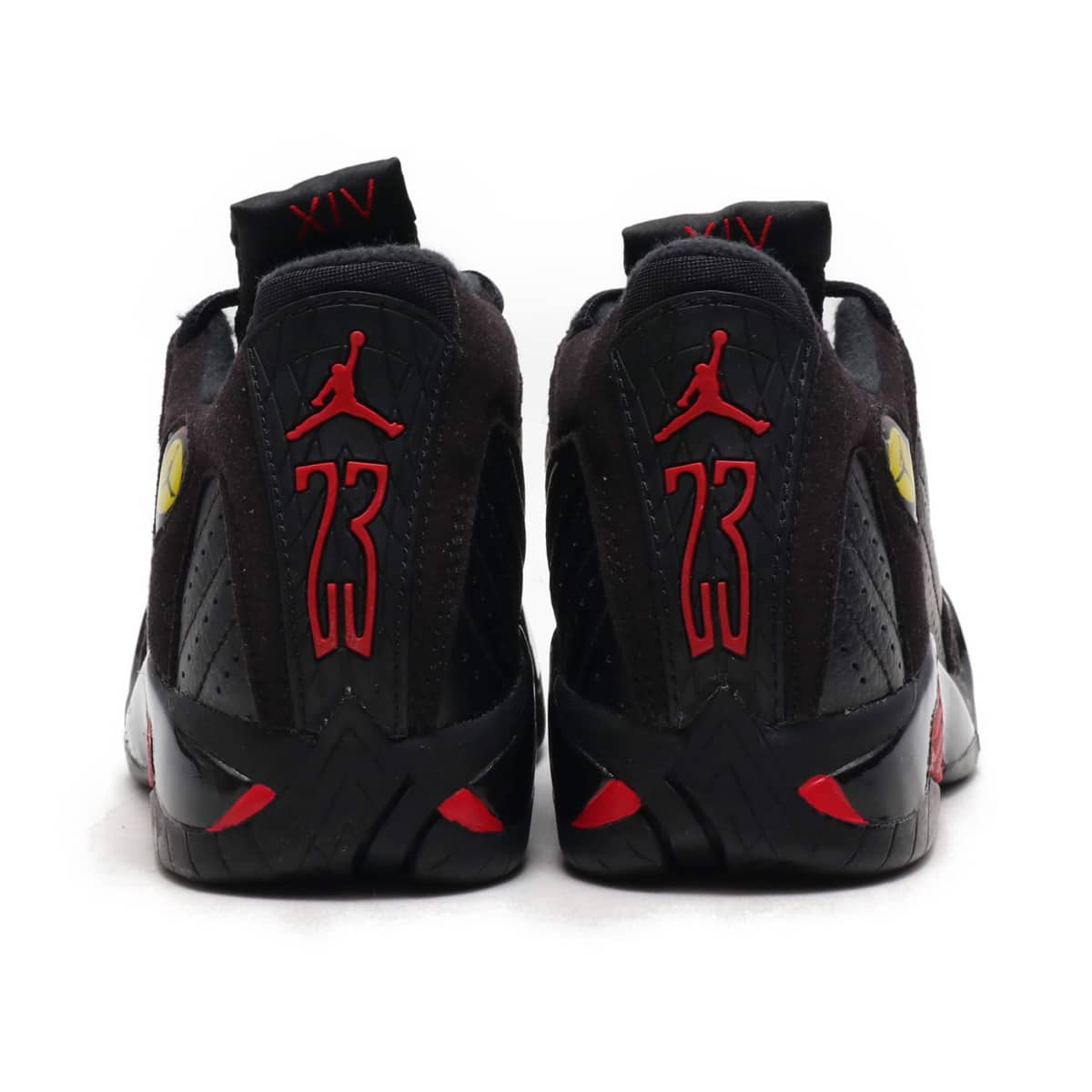 JORDAN BRAND JORDAN 14 RETRO BP  BLACK/VARSITY RED-METALLIC SILVERの画像