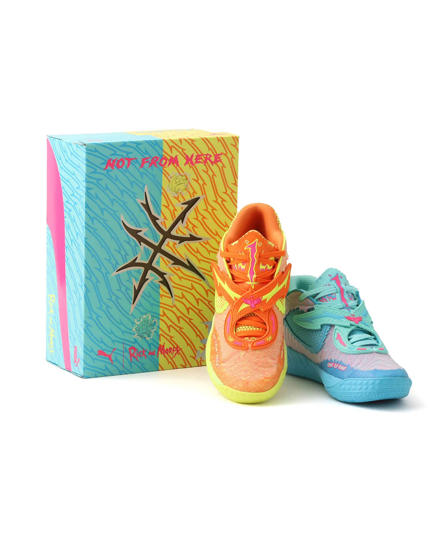 PUMA MB.05 RICK & MORTY RICKIE ORANGE-ELECTRIC PEPPEの画像