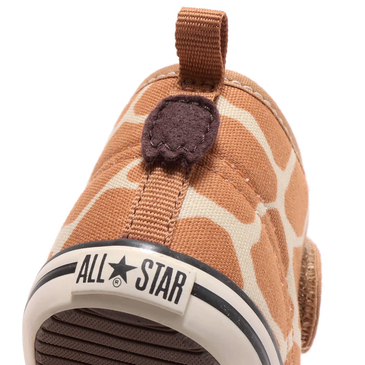 CONVERSE CHILD ALL STAR N GIRAFFESPOT V-1 BROWN 22SS-Iの画像