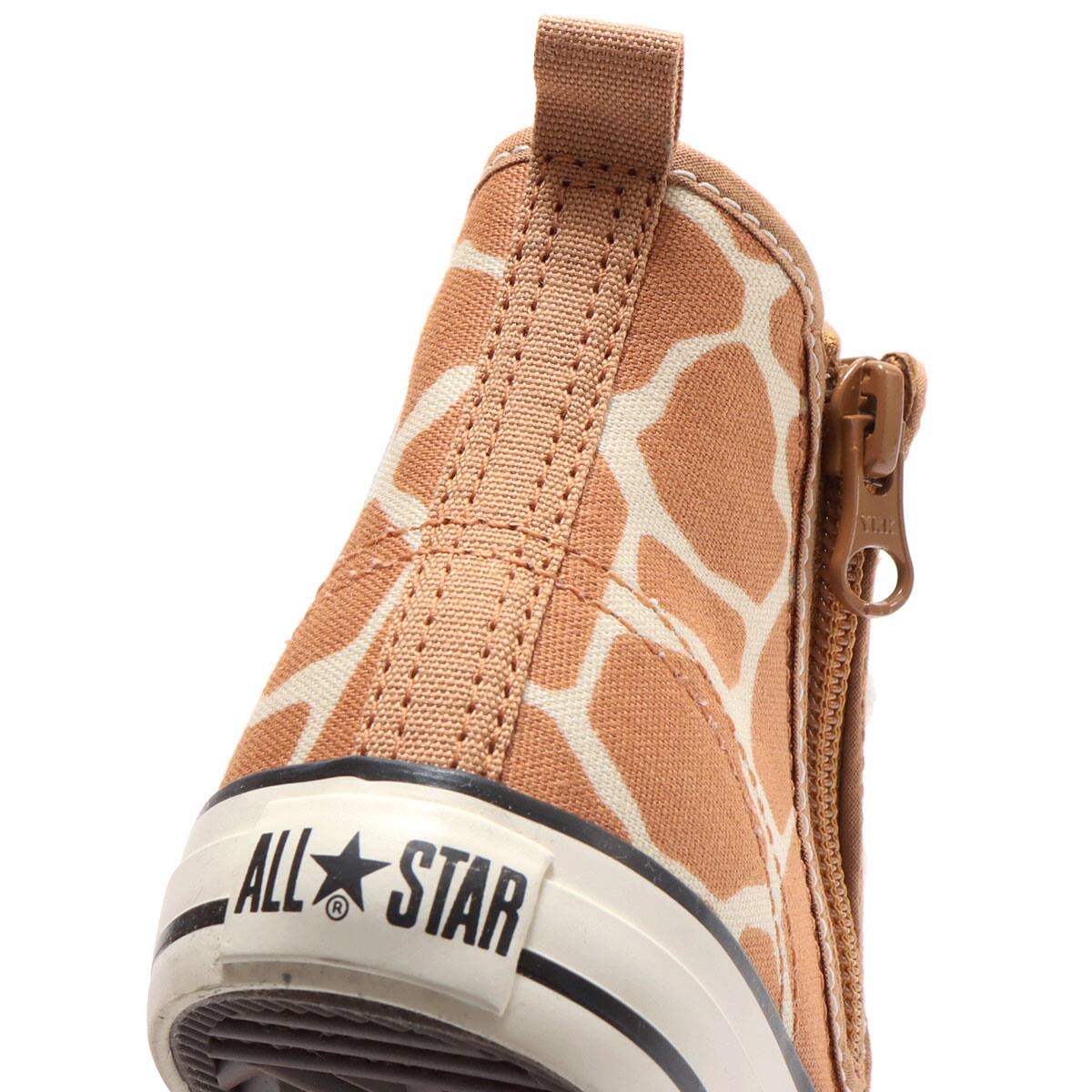 CONVERSE CHILD ALL STAR N GIRAFFESPOT V-1 BROWN 22SS-Iの画像
