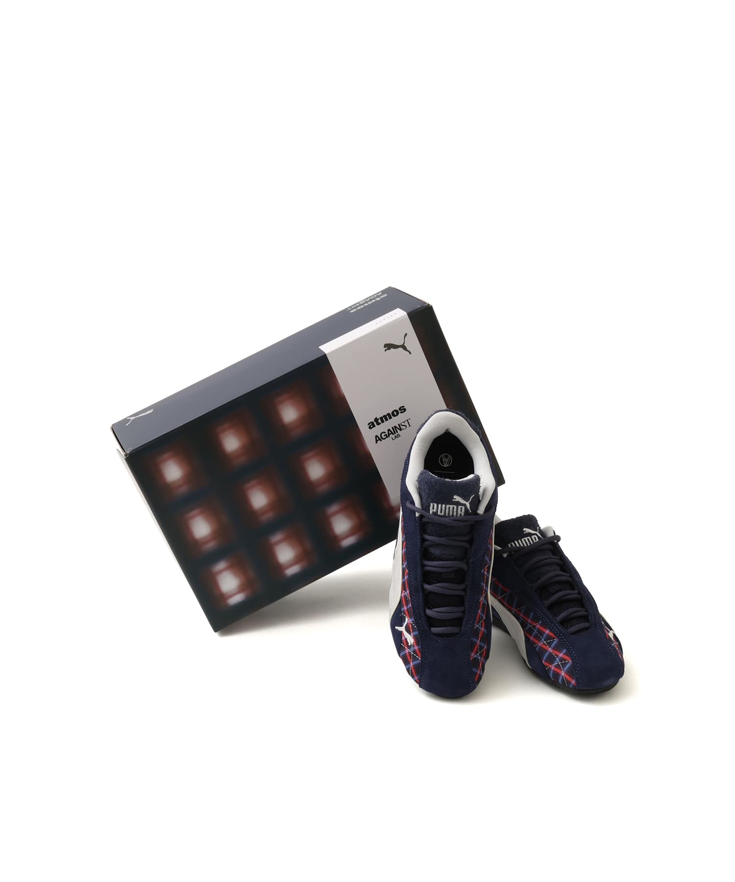 PUMA SPEEDCAT PLUS X ATMOS X AGAINST LAB PUMA NAVY-FEATHER GRAYの画像