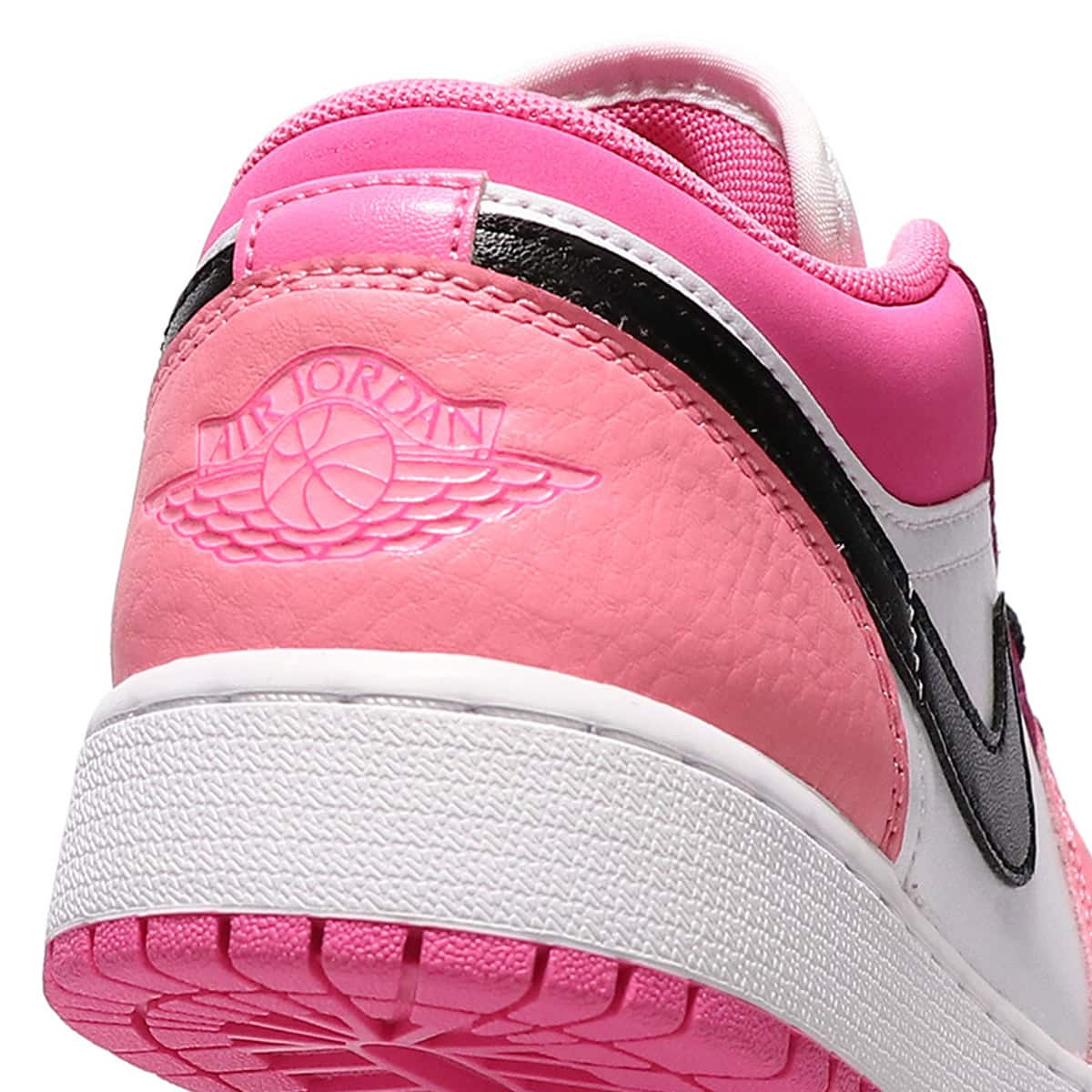 JORDAN BRAND AIR JORDAN 1 LOW (GS) WHITE/BLACK-PINKSICLE-RUSH PINK ...