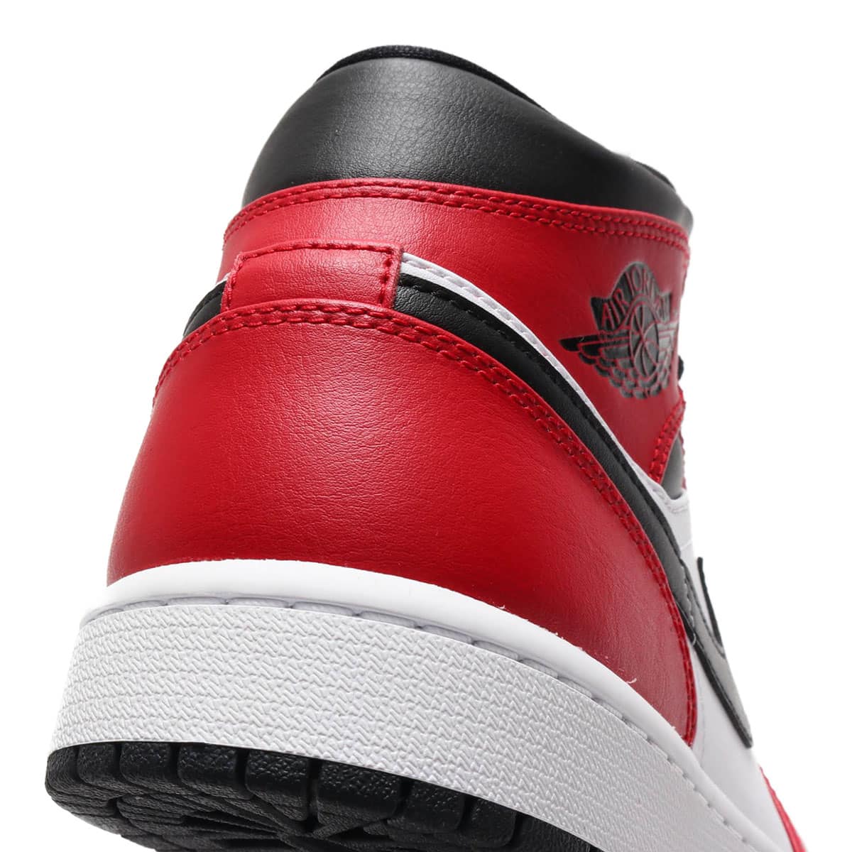 JORDAN BRAND AIR JORDAN 1 MID BLACK/BLACK-GYM RED 20SU-Sの画像