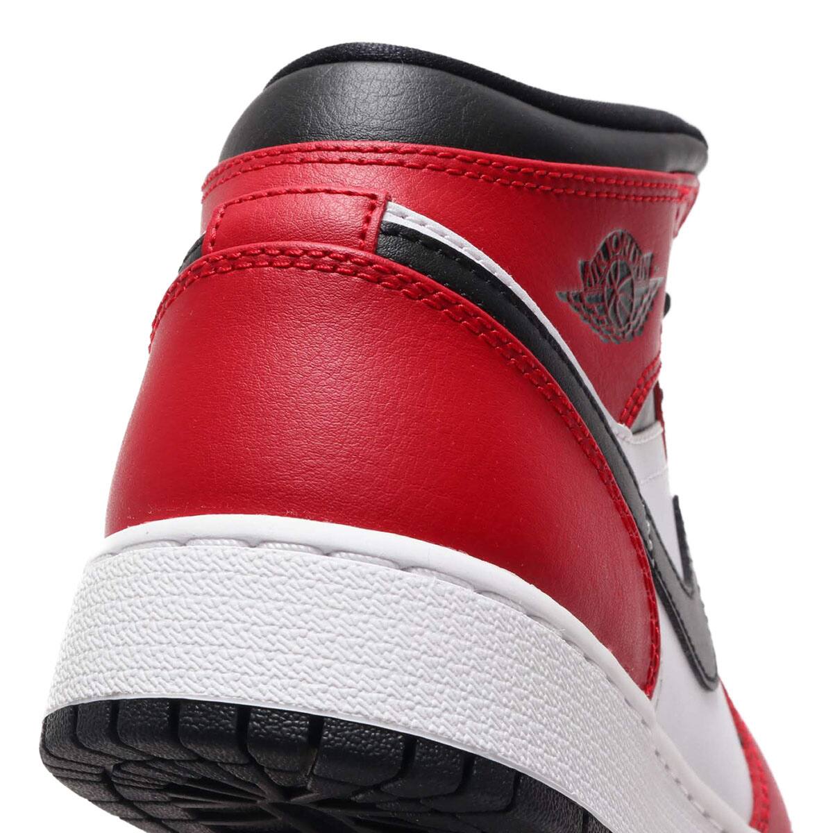 JORDAN BRAND AIR JORDAN 1 MID (GS) BLACK/BLACK-GYM RED 20SU-S