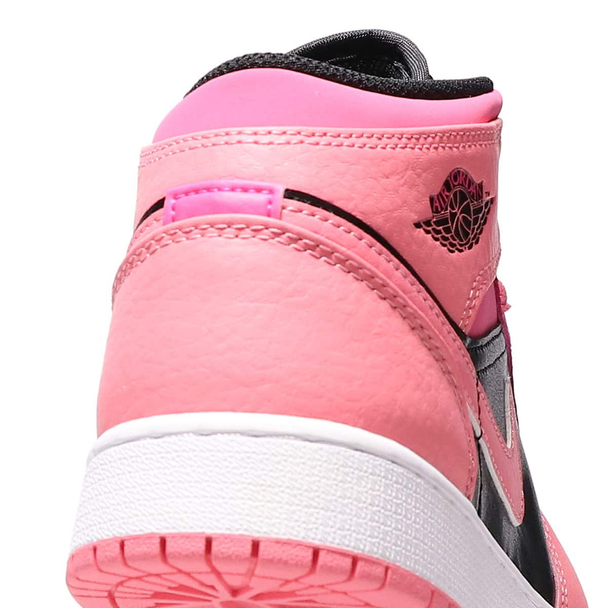 JORDAN BRAND AIR JORDAN 1 MID (GS) CORAL CHALK/PINKSICLE-RUSH PINK