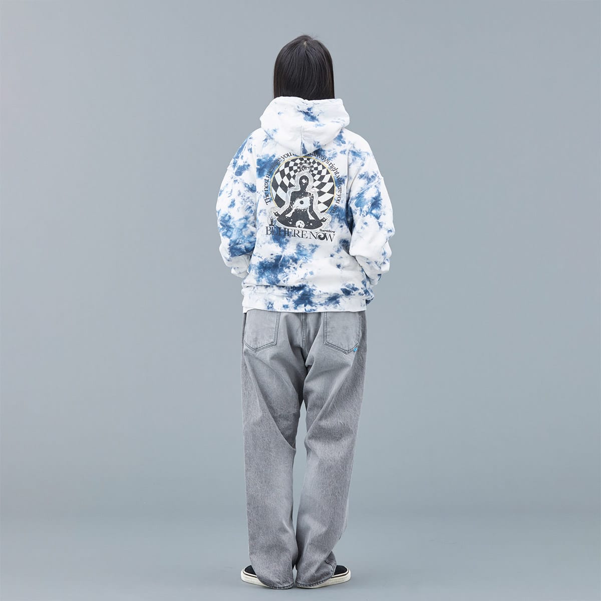 LIBERAIDERS BE HERE NOW TIE-DYE HOODIE TIE DYEの画像