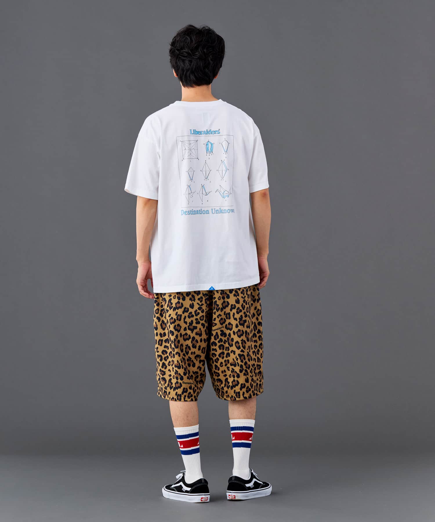 LIBERAIDERS NYLON HALF SHORTS LEOPARDの画像
