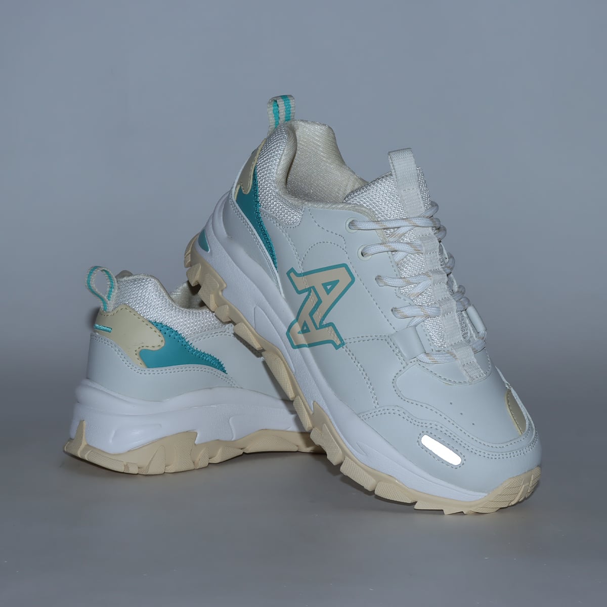 AKIII CLASSIC AKIII URBAN TRACKER SIGNITURE LOGO CREAM/MINT GREEN 23FA-Iの画像