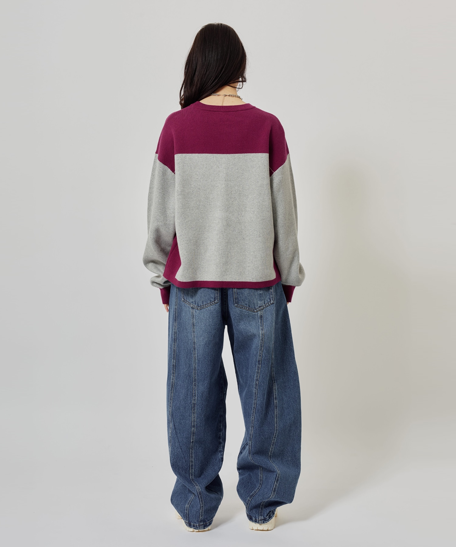 atmos pink Rugger Knit Top GRAYの画像
