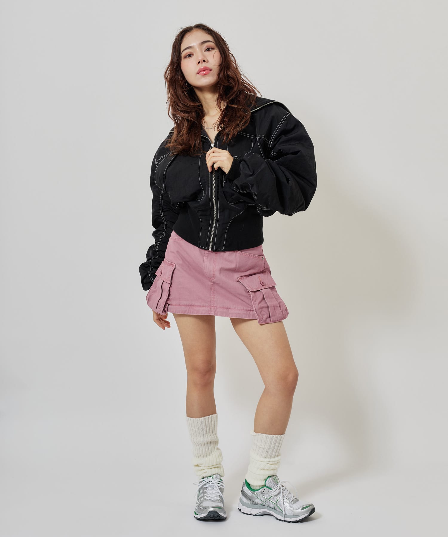 atmos pink 2way Military Skirt PINKの画像