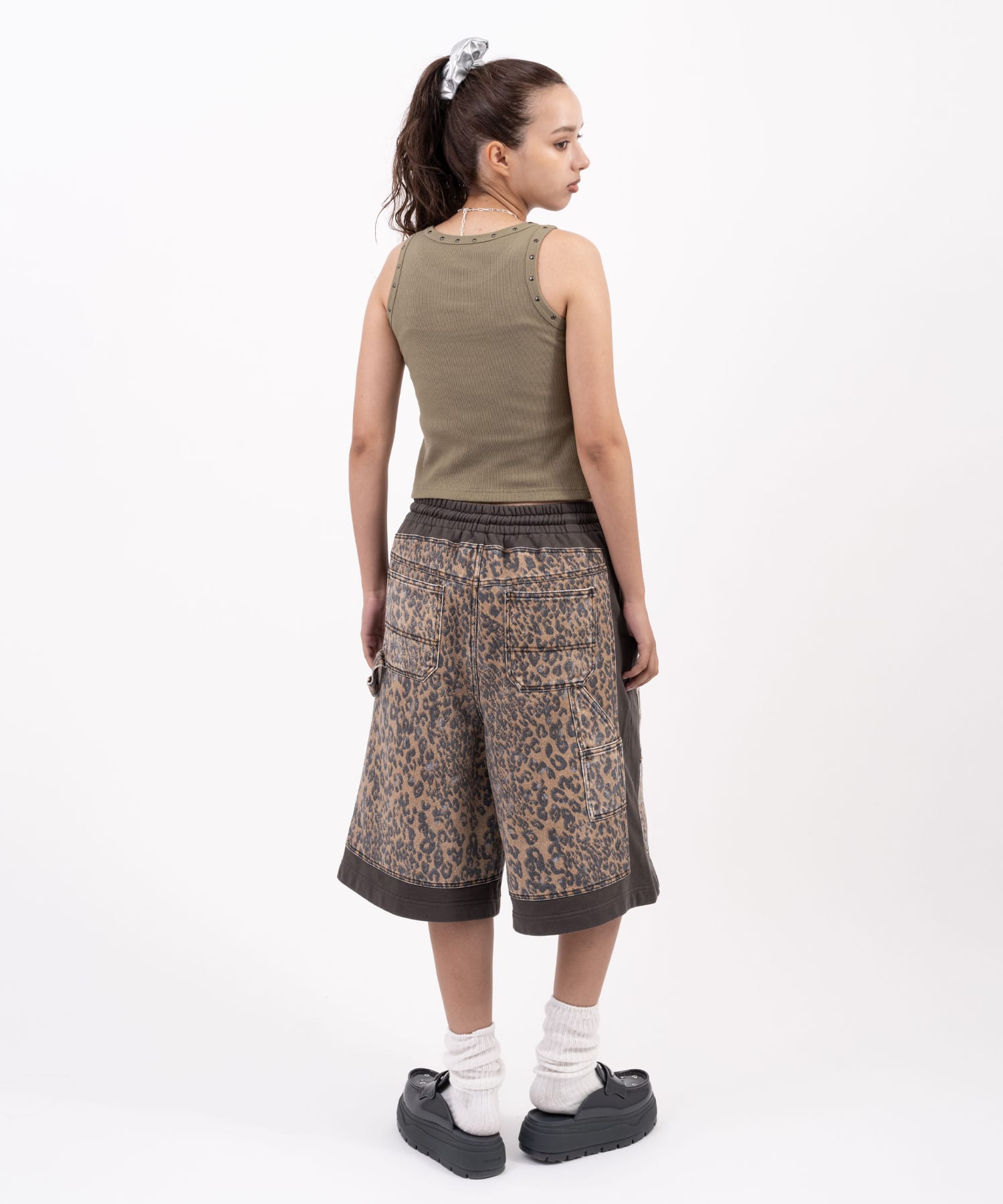 atmos pink Leopard Docking Short Pants BROWNの画像
