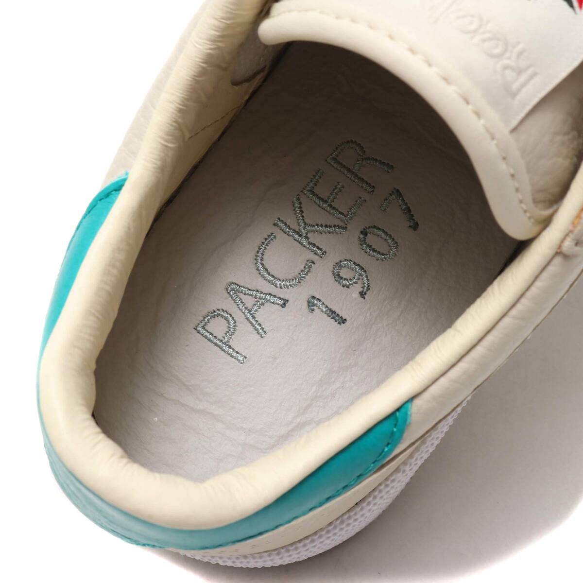 Reebok CLUB C 85 PACKER STACO/PAPER WHITE/EMERALD HAYES/JIN GRAY 18FW-Iの画像