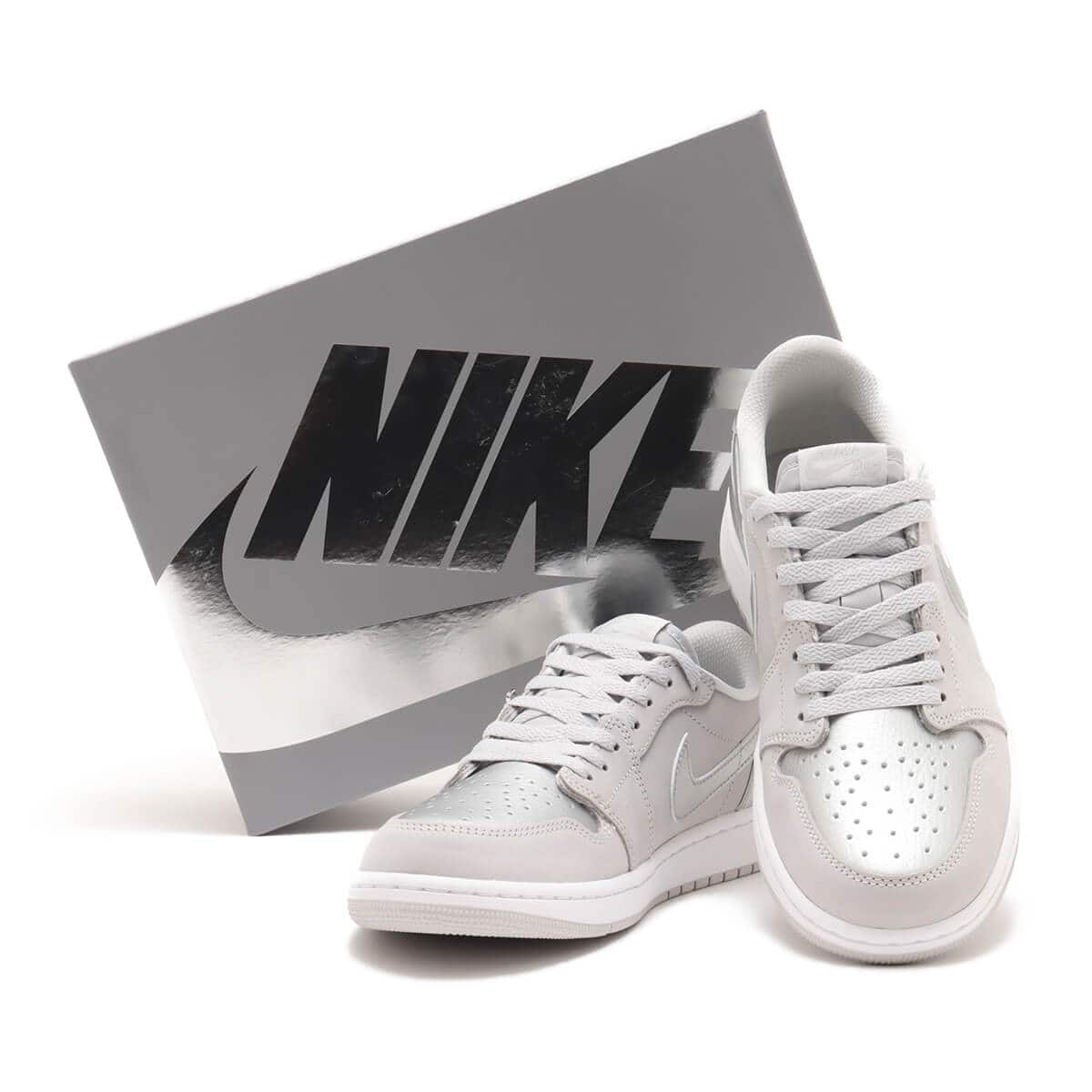 JORDAN BRAND AIR JORDAN 1 RETRO LOW OG NEUTRAL GREY/METALLIC ...