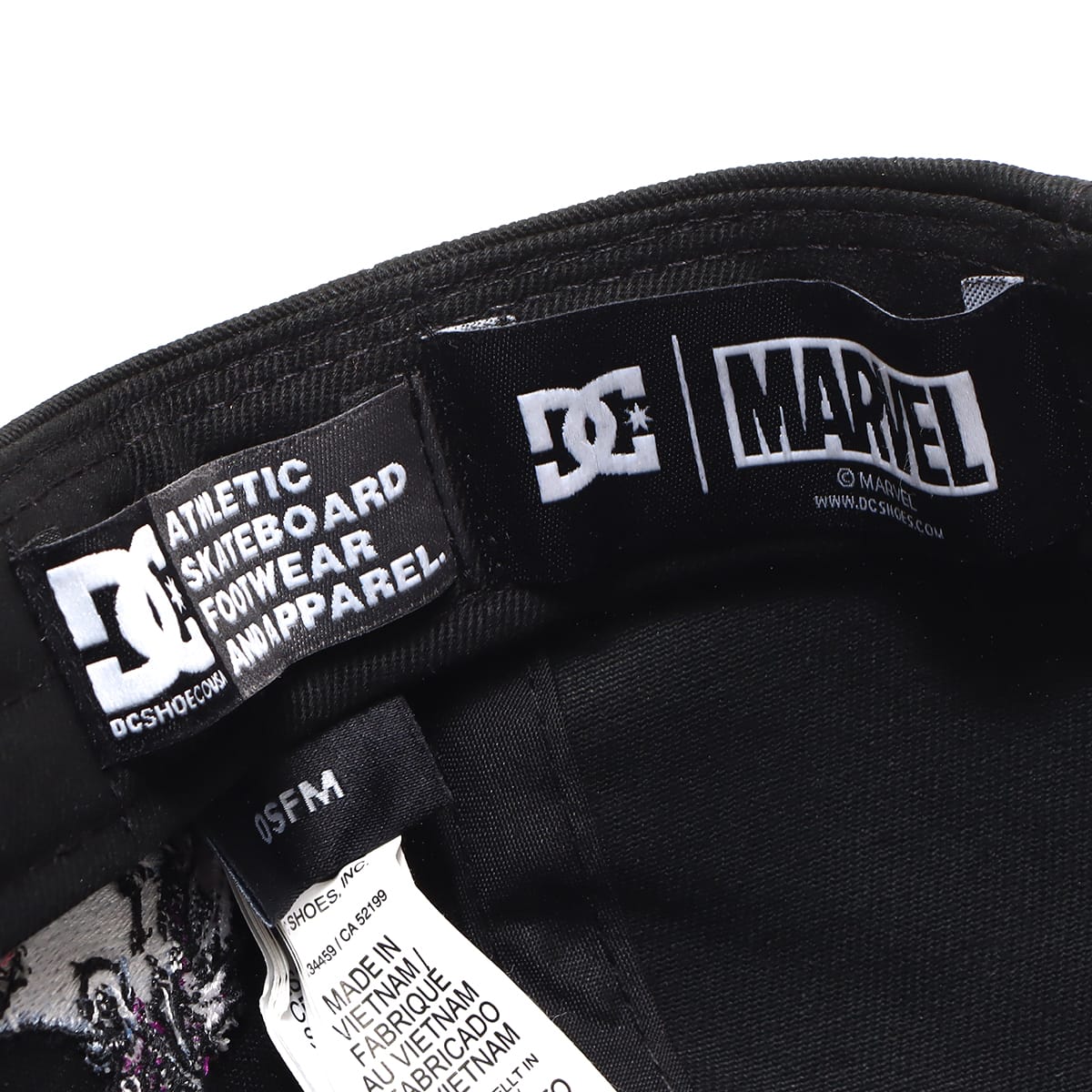 DC SHOES DP MARVEL SNAPBACK Black 22FW-Iの画像