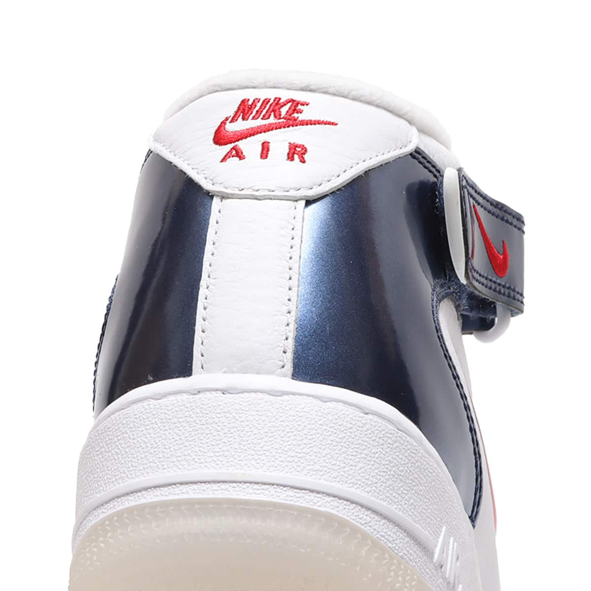 NIKE AIR FORCE 1 MID QS WHITE/UNIVERSITY RED-MIDNIGHT NAVY-WHITE