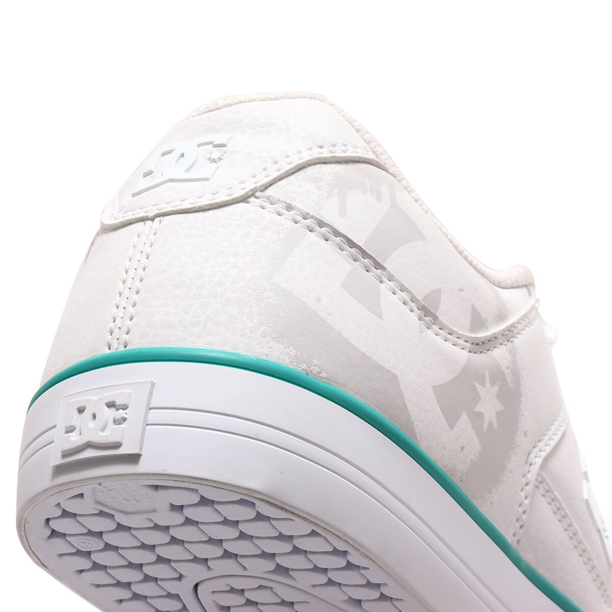DC SHOES PURE SE SN WHITE/GREY/GREEN 23SS-Iの画像