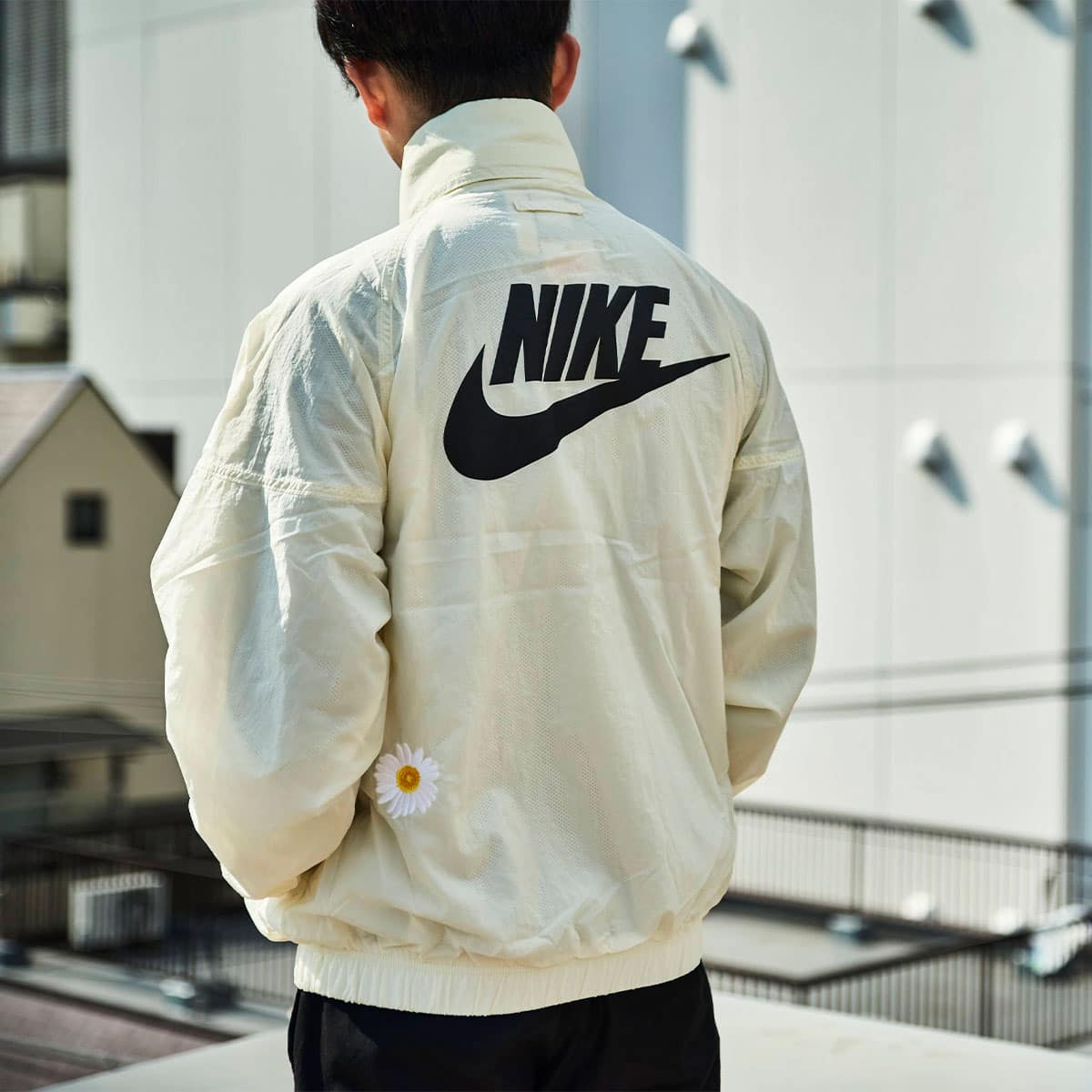 NIKE AS M NSW HBR-S WVN LND JKT COCONUT MILK/UNIVERSITY BLUE/WHITE