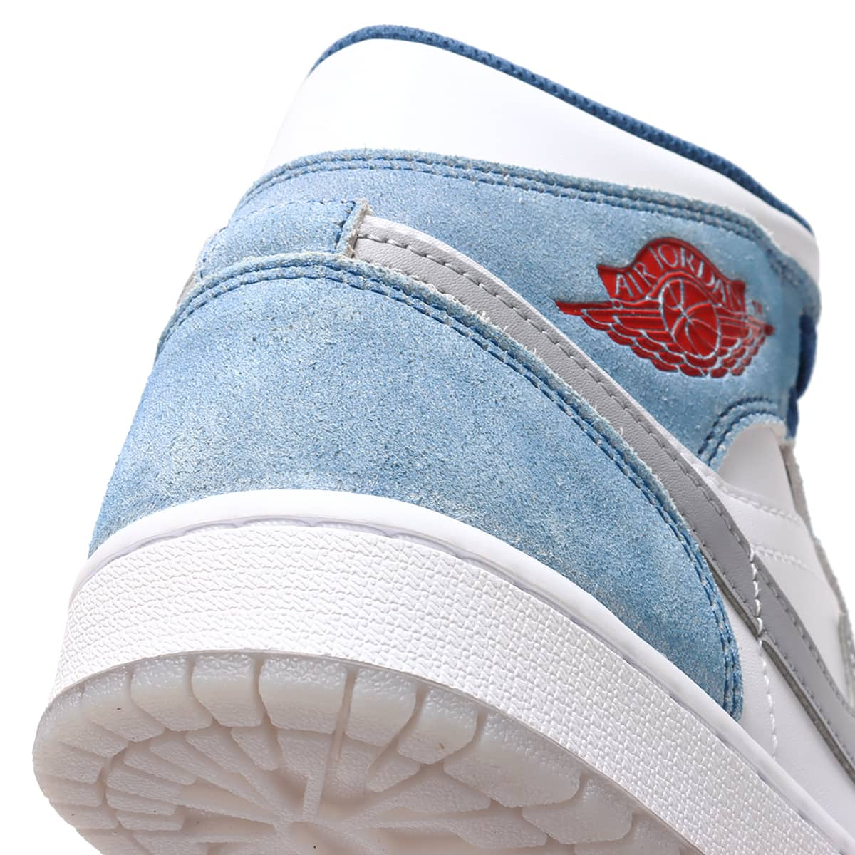 JORDAN BRAND AIR JORDAN 1 MID SE FRENCH BLUE/FIRE RED-WHITE-LT ...