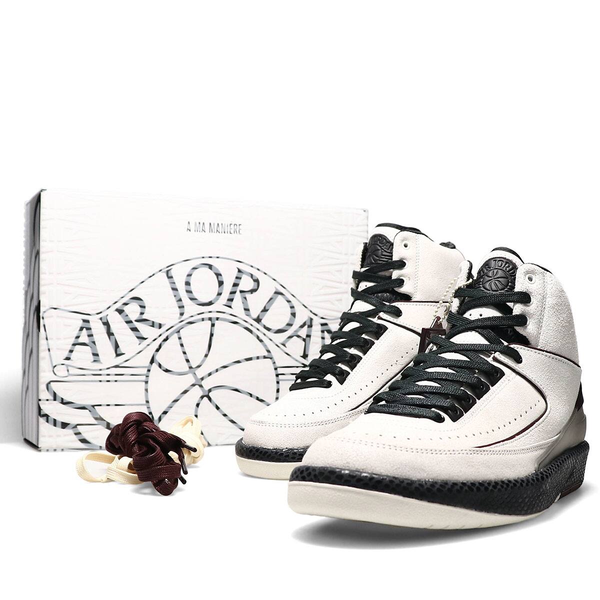 JORDAN BRAND AIR JORDAN 2 RETRO SP SAIL/BLACK-BURGUNDY CRUSH 22SU-I