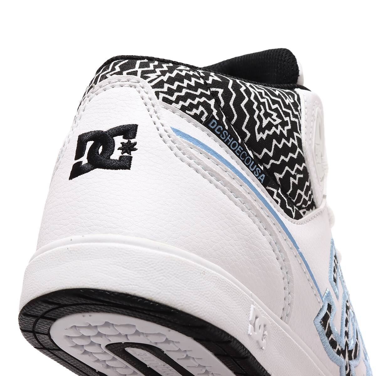 DC SHOES Ws UNIVERSITY MID SE SN WHITE/BLACK PRINT 23SS-Iの画像