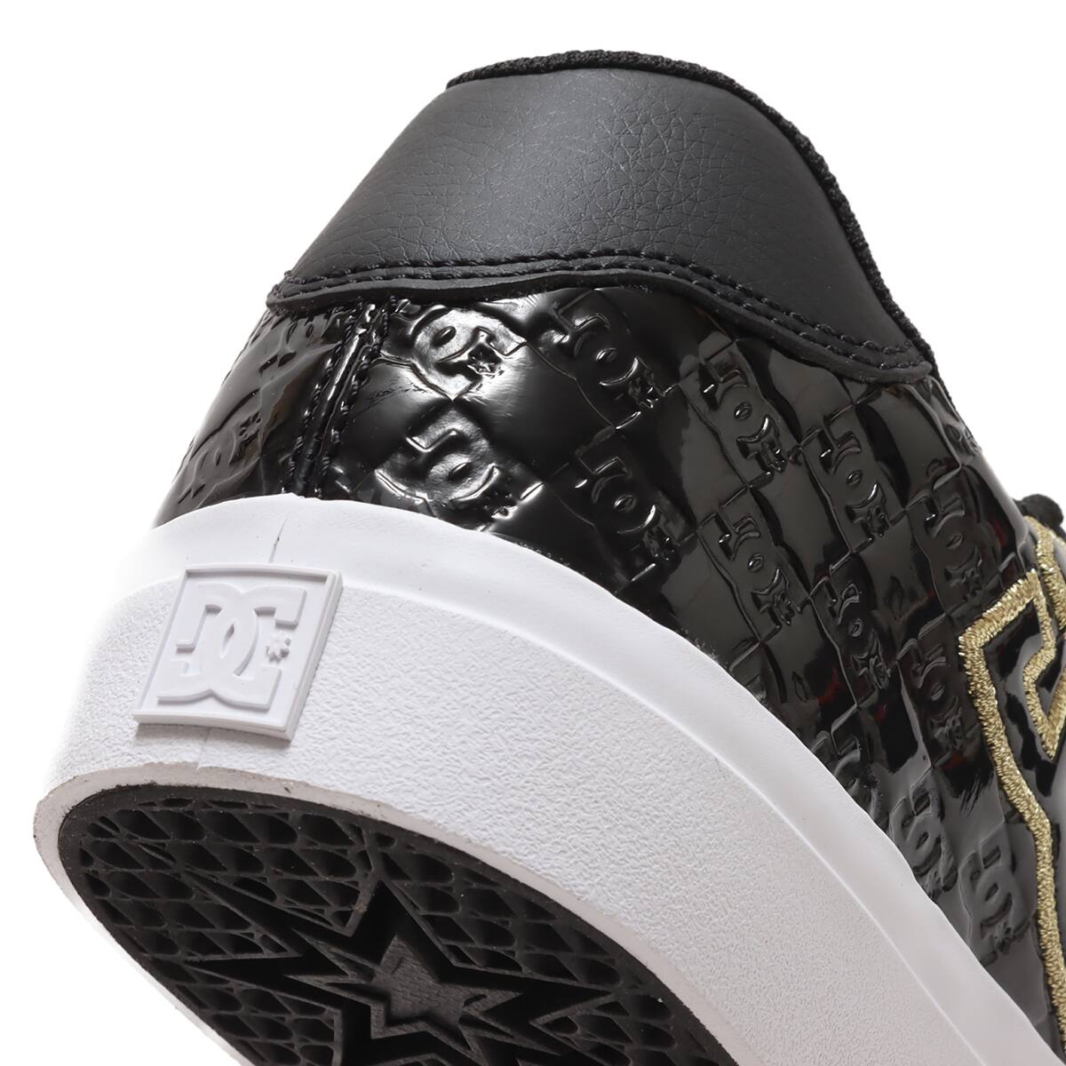 DC SHOES Ws CHELSEA PLUS SE SN BLACK/GOLD 23FW-Iの画像