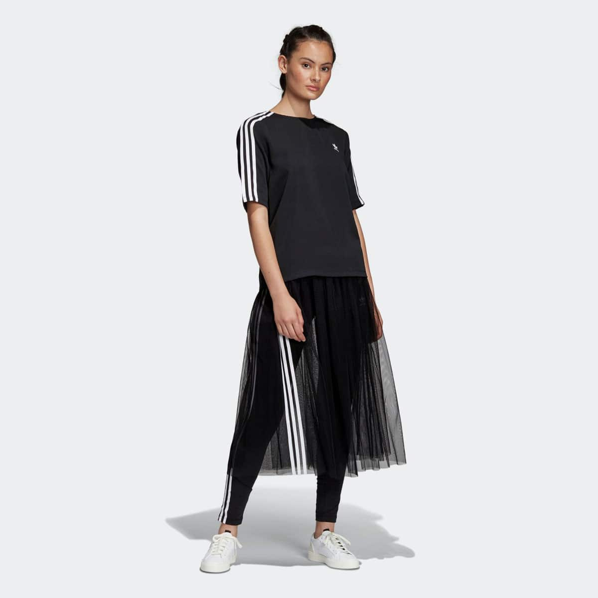 adidas mesh skirt black