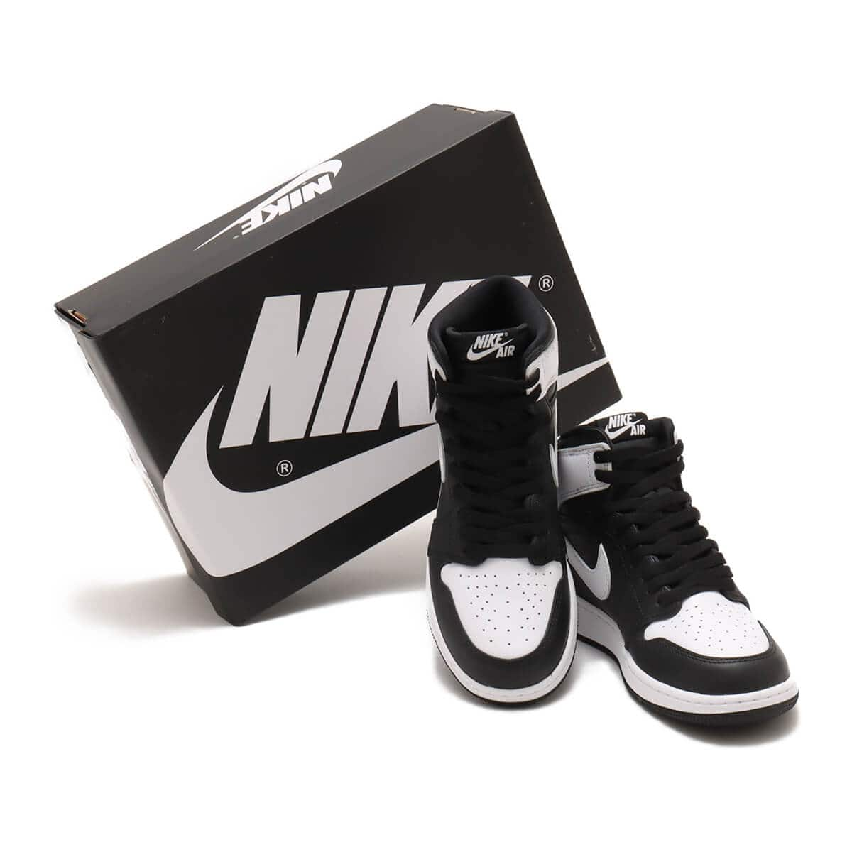 JORDAN BRAND AIR JORDAN 1 RETRO HIGH OG GS BLACK/WHITE-WHITE