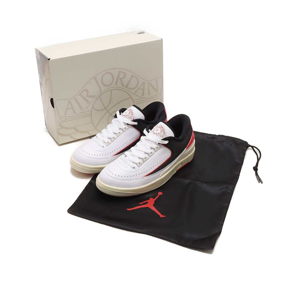 JORDAN BRAND WMNS AIR JORDAN 2 RETRO LOW WHITE/UNIVERSITY RED