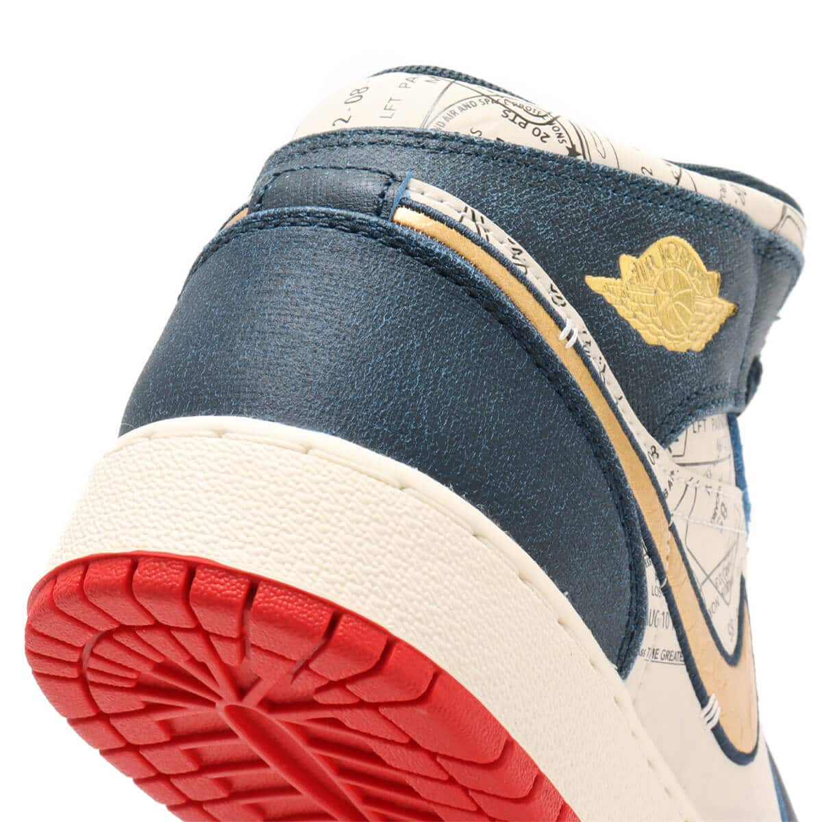 JORDAN BRAND AIR JORDAN 1 MID SE (GS) (ジョーダン ブランド エア ジョーダン 1 MID SE GS)ARMORY  NAVY/METALLIC GOLD-PALE IVORY|atmos（アトモス） 公式オンラインストア