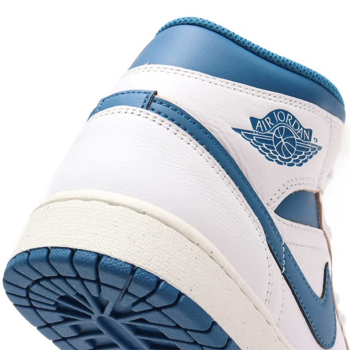 JORDAN BRAND AIR JORDAN 1 MID SE WHITE/INDUSTRIAL BLUE-SAIL