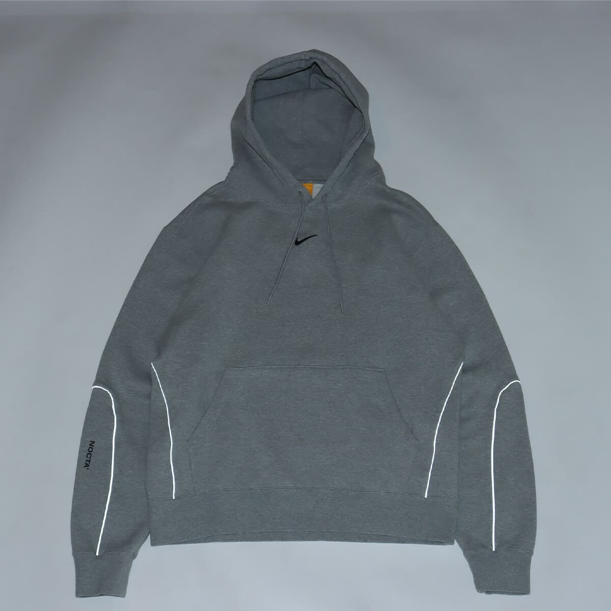 NIKE M NRG NOCTA CS HOODIE FLC DK GREY HEATHER/MATTE SILVER/BLACK