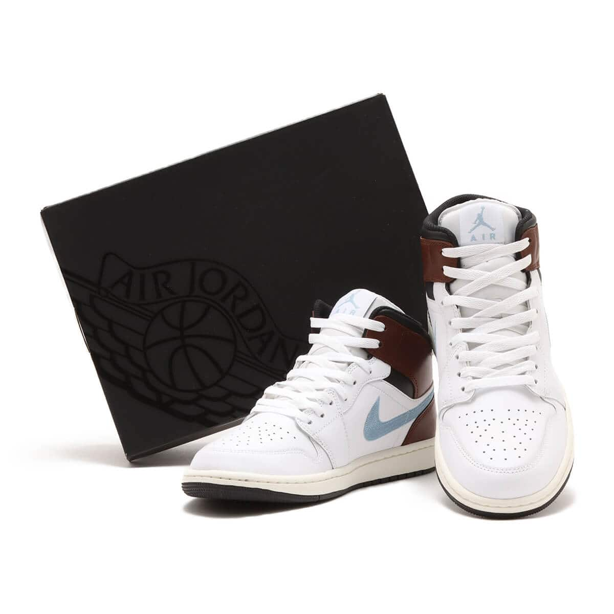 JORDAN BRAND AIR JORDAN 1 MID SE WHITE/BLUE GREY-BLACK-SAIL|atmos（アトモス）  公式オンラインストア