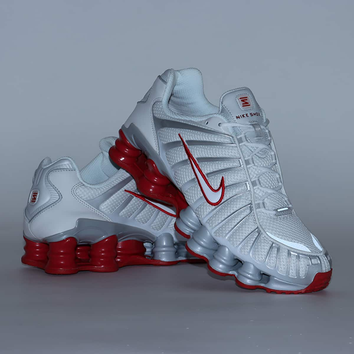 NIKE W SHOX TL PLATINUM TINT/WHITE-GYM RED