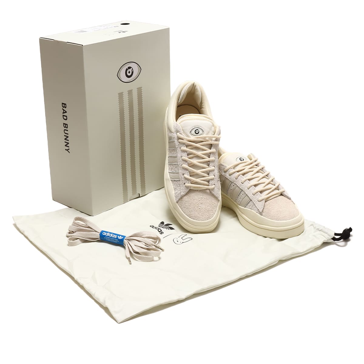 adidas BAD BUNNY CAMPUS FOOTWEAR WHITE/ALUMINA/CHALK WHITE 23SS-S