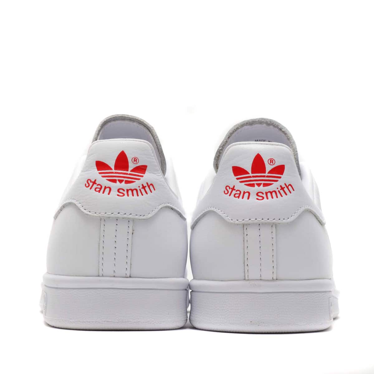 stan smith white active red