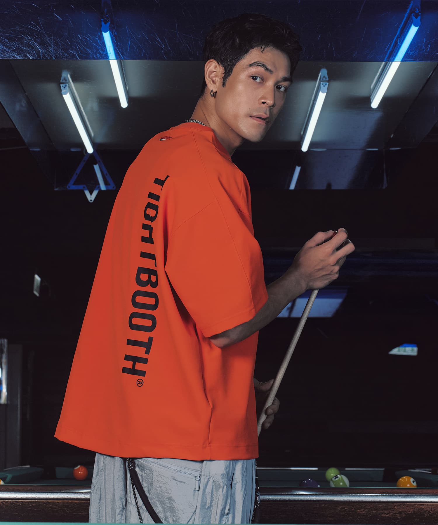 GOOPiMADE x TIGHTBOOTH Dual Arena Logo Tee PUMPKINの画像