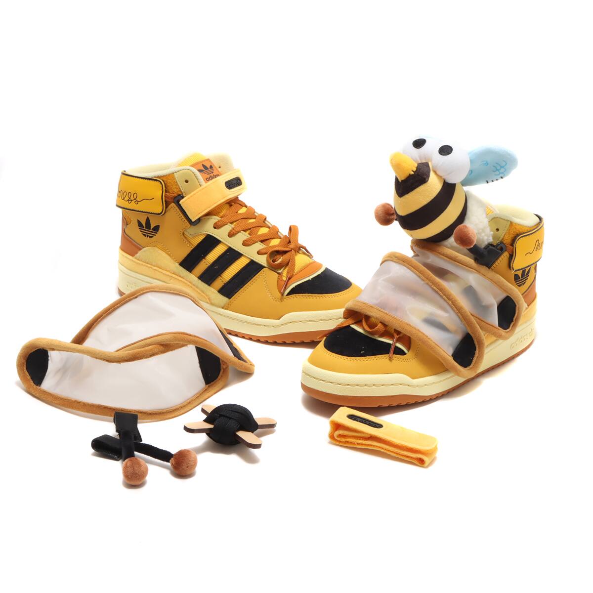 adidas FORUM EXHIBIT MID YELLOW/CORE BLACK/SAND 21FW-I