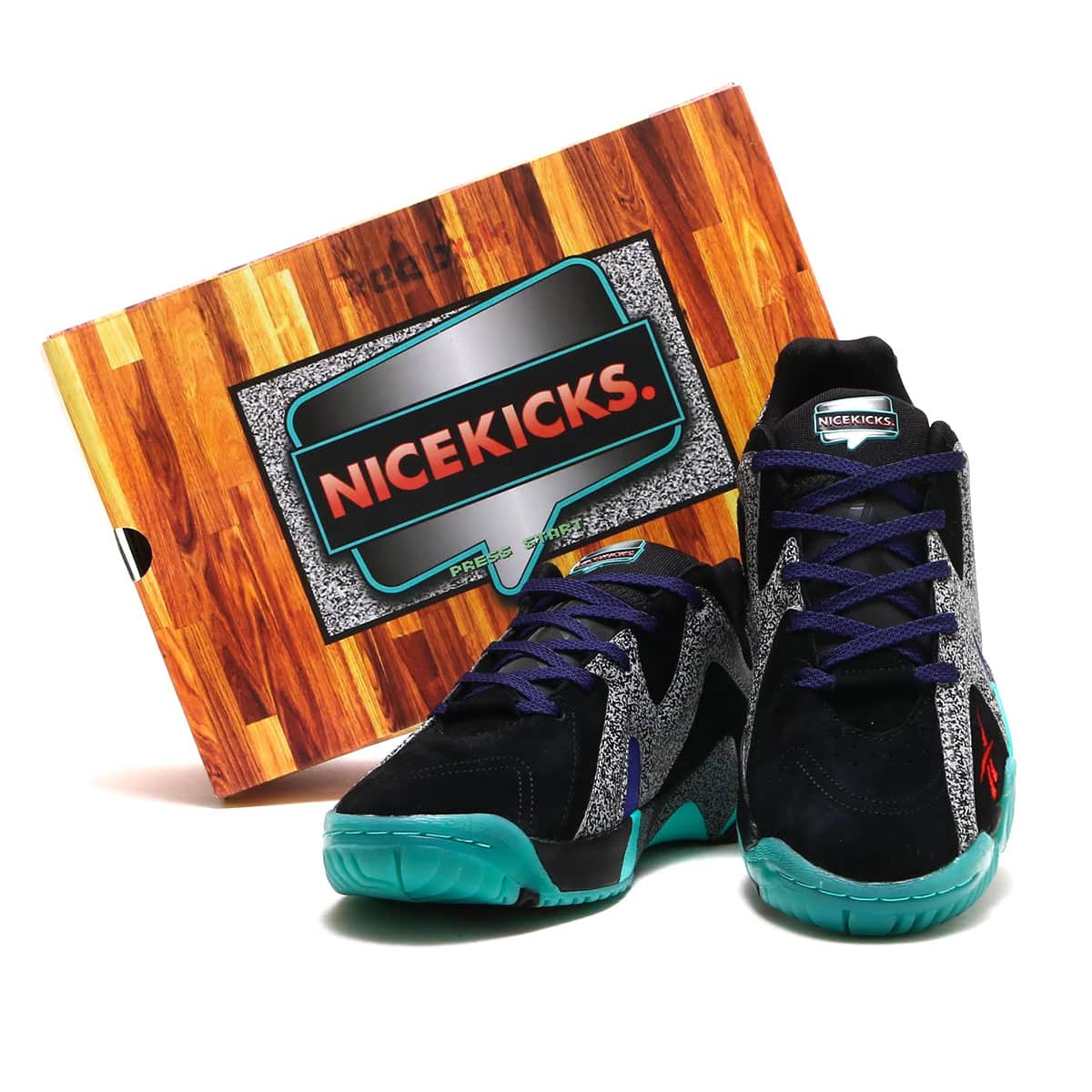 Reebok x Nice Kicks HURRIKAZE II LOW NBA Jam BLACK/VECTOR RED/PURE