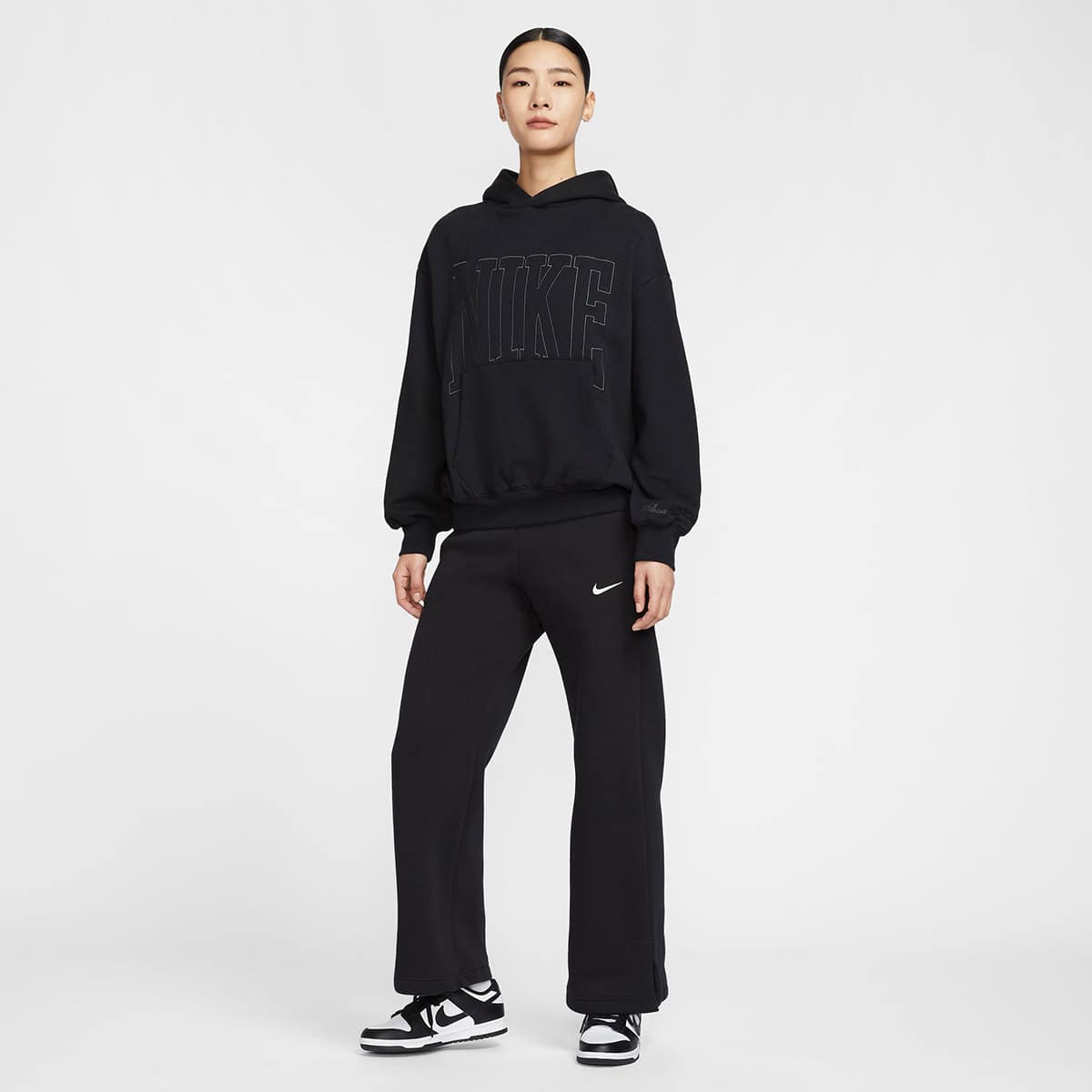 NIKE AS W NSW STREET OOS PO HDY BLACK/ANTHRACITEの画像