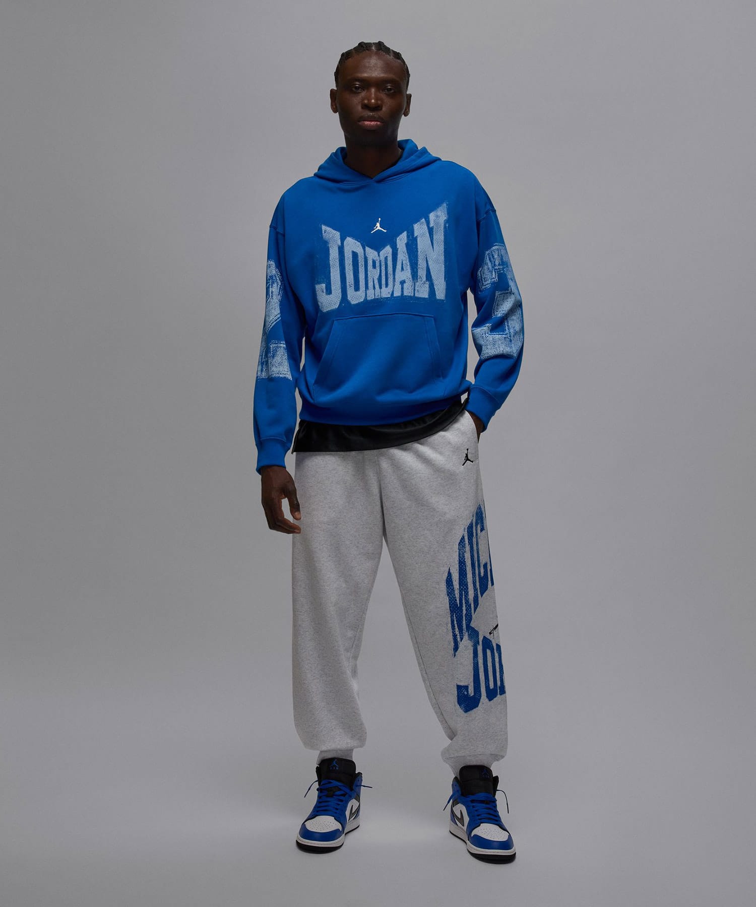 JORDAN BRAND M J BRK CLLGTE HBR PO HD LB SPORT BLUE/SAILの画像