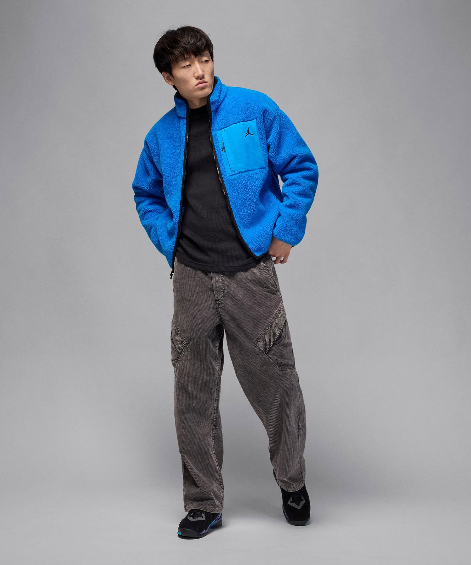 JORDAN BRAND M J FLT MTNSIDE SHERPA PHOTO BLUE/BLACKの画像